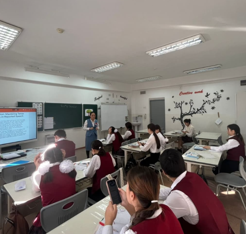 Лингвист бірлестігінінің шет тілі онкүндігі аясында өткізілген ашық сабақ