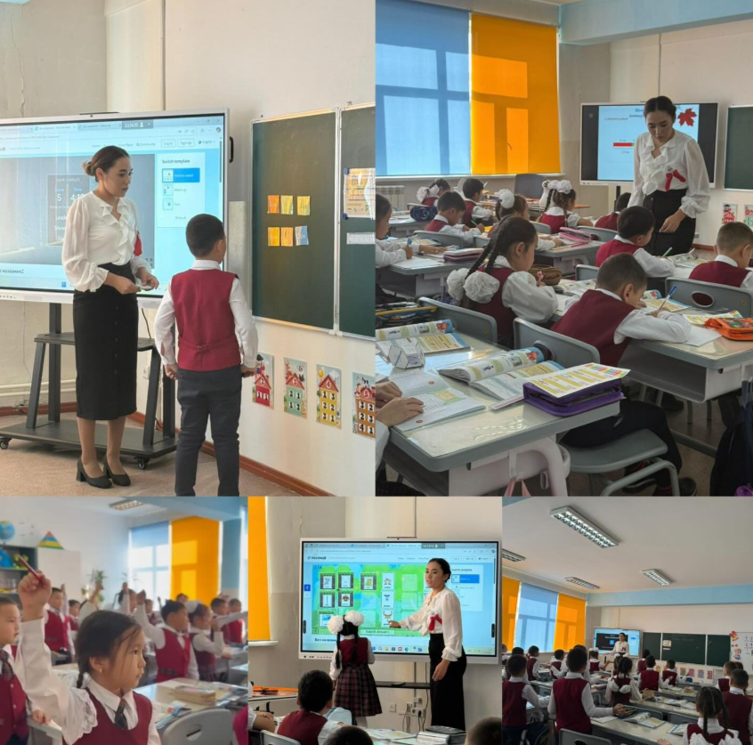 📚 “Балбұлақ” бірлестігінің онкүндігі аясында 1 “В” сынып жетекшісі Сугурбаева Н.Т. математика пәнінен “Ұзындықты өлшеу. Сантиметр” тақырыбында ашық сабақ өткізді. ✨